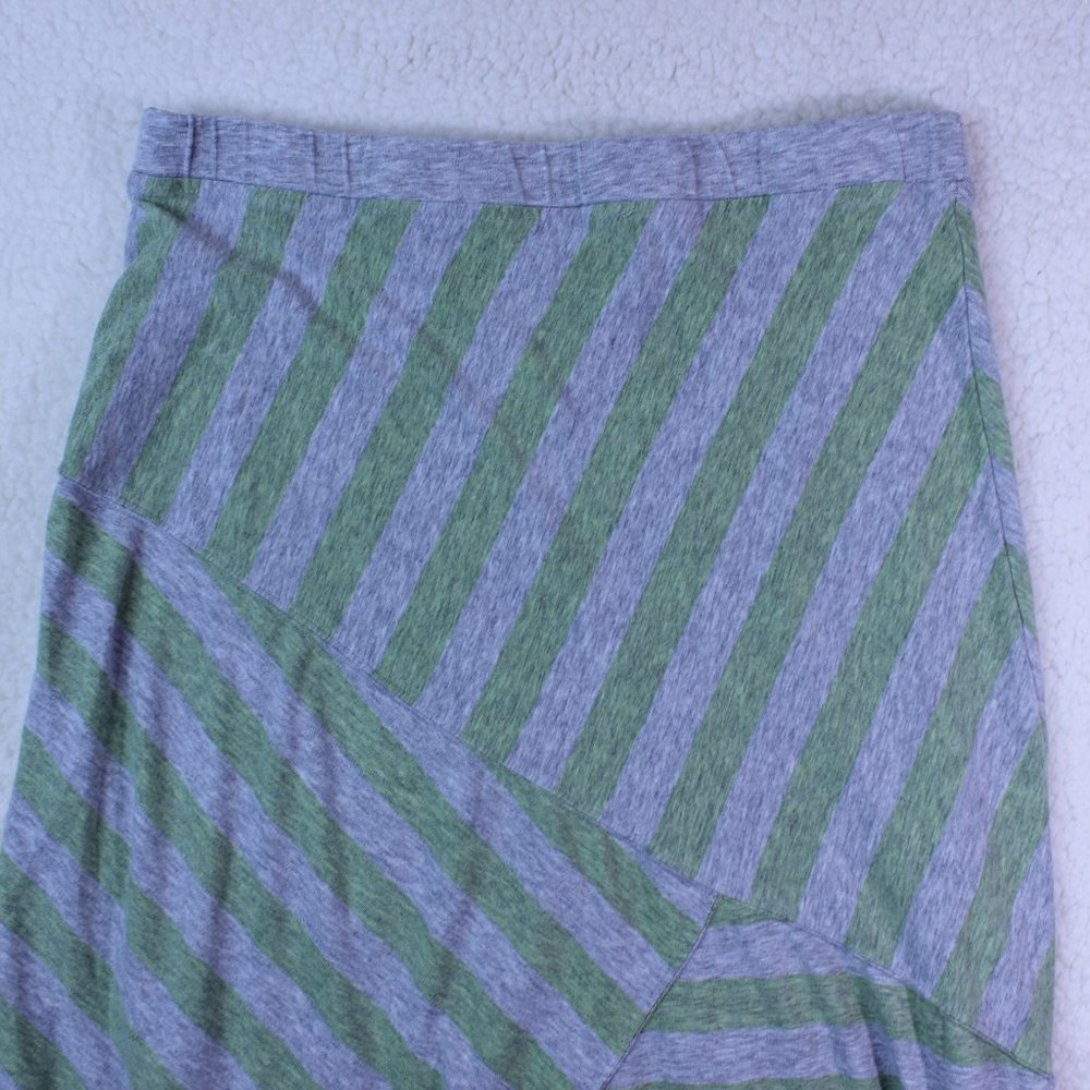 CALVIN‎ KLEIN PERFORMANCE MAXI SKIRT Women's Size Small Gray and Green Long 38"
